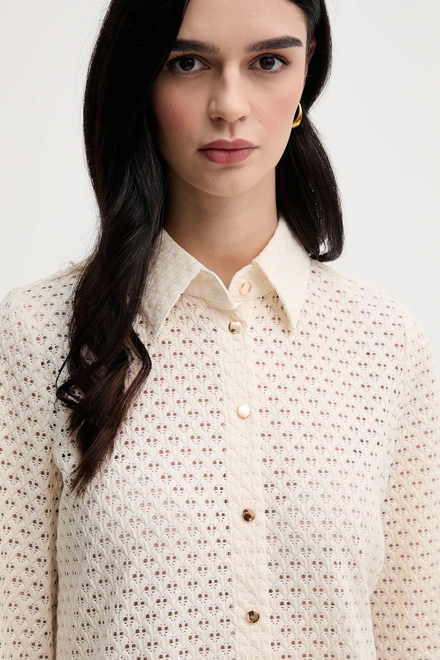 Πουκάμισο Marc Aurel χρώμα: μπεζ, 6327-7000-93428 φωτογραφία