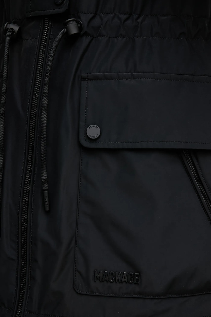 Παρκά MACKAGE χρώμα: μαύρο, KERYN φωτογραφία