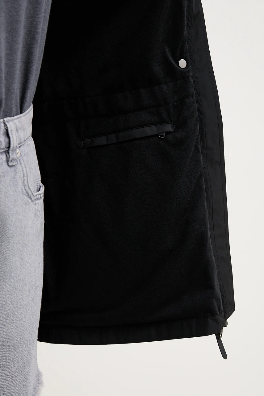 Παρκά MACKAGE χρώμα: μαύρο, KERYN φωτογραφία