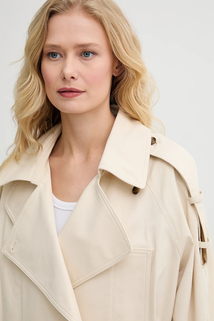 Κοντή καμπαρντίνα A.L.C. Miles χρώμα: μπεζ, 1JAKT01002 φωτογραφία