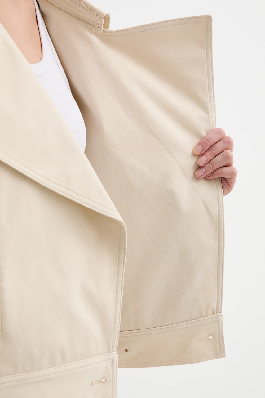 Κοντή καμπαρντίνα A.L.C. Miles χρώμα: μπεζ, 1JAKT01002 φωτογραφία