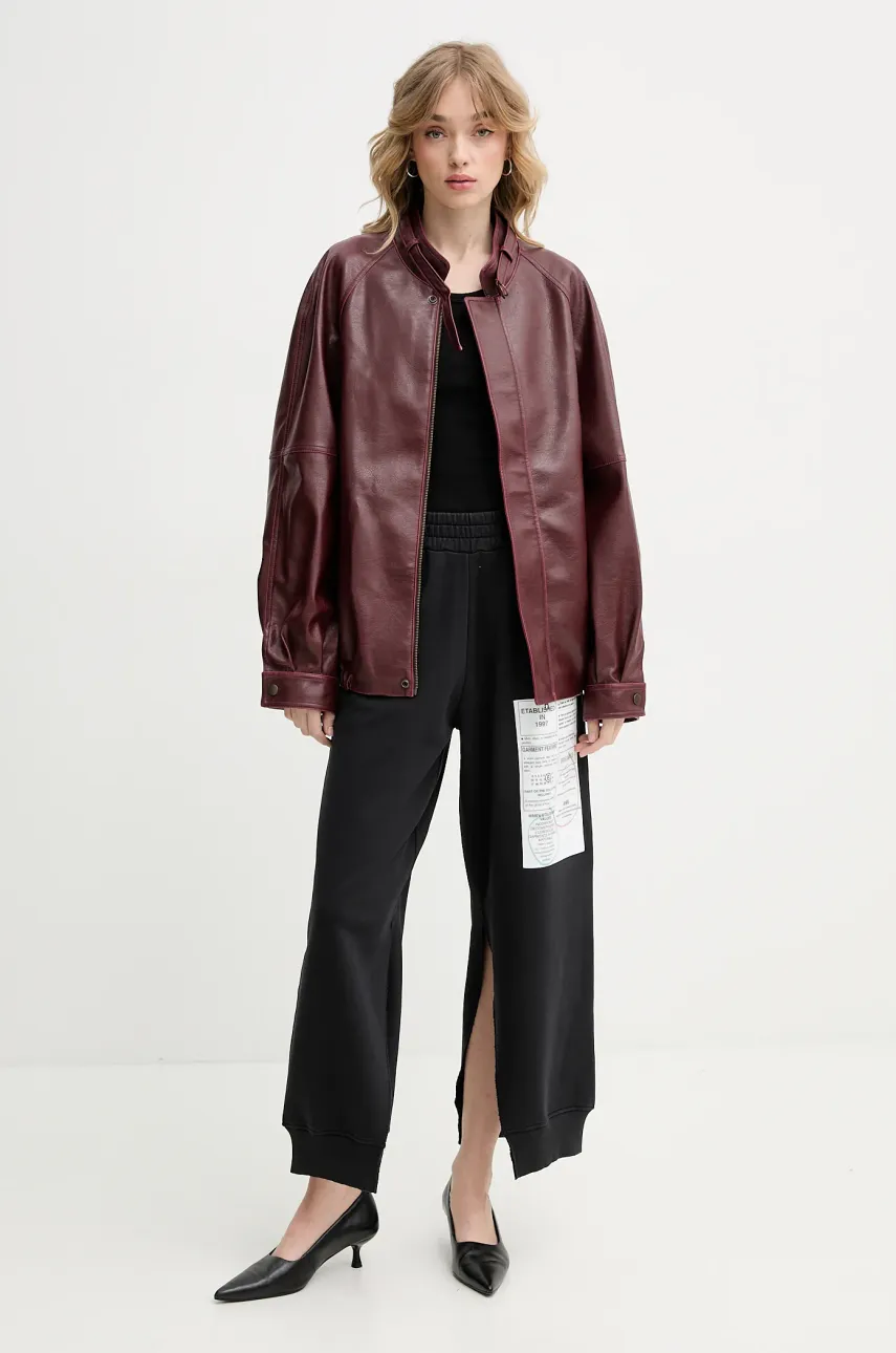 Куртка MM6 Maison Margiela цвет бордовый переходная S62AN0148 Куртка MM6 Maison Margiela цвет бордовый переходная S62AN0148