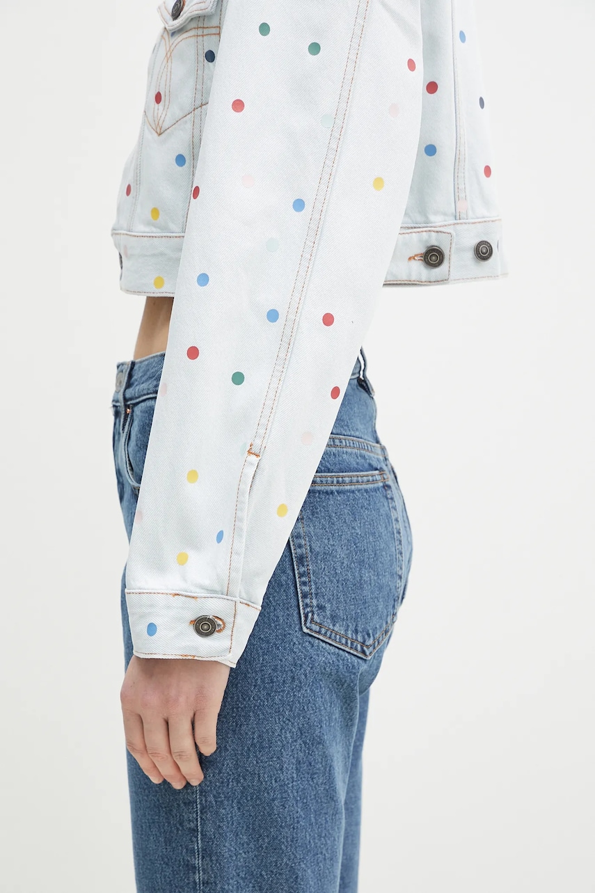 Bavlnená rifľová bunda Fiorucci Confetti Dot Cropped Denim