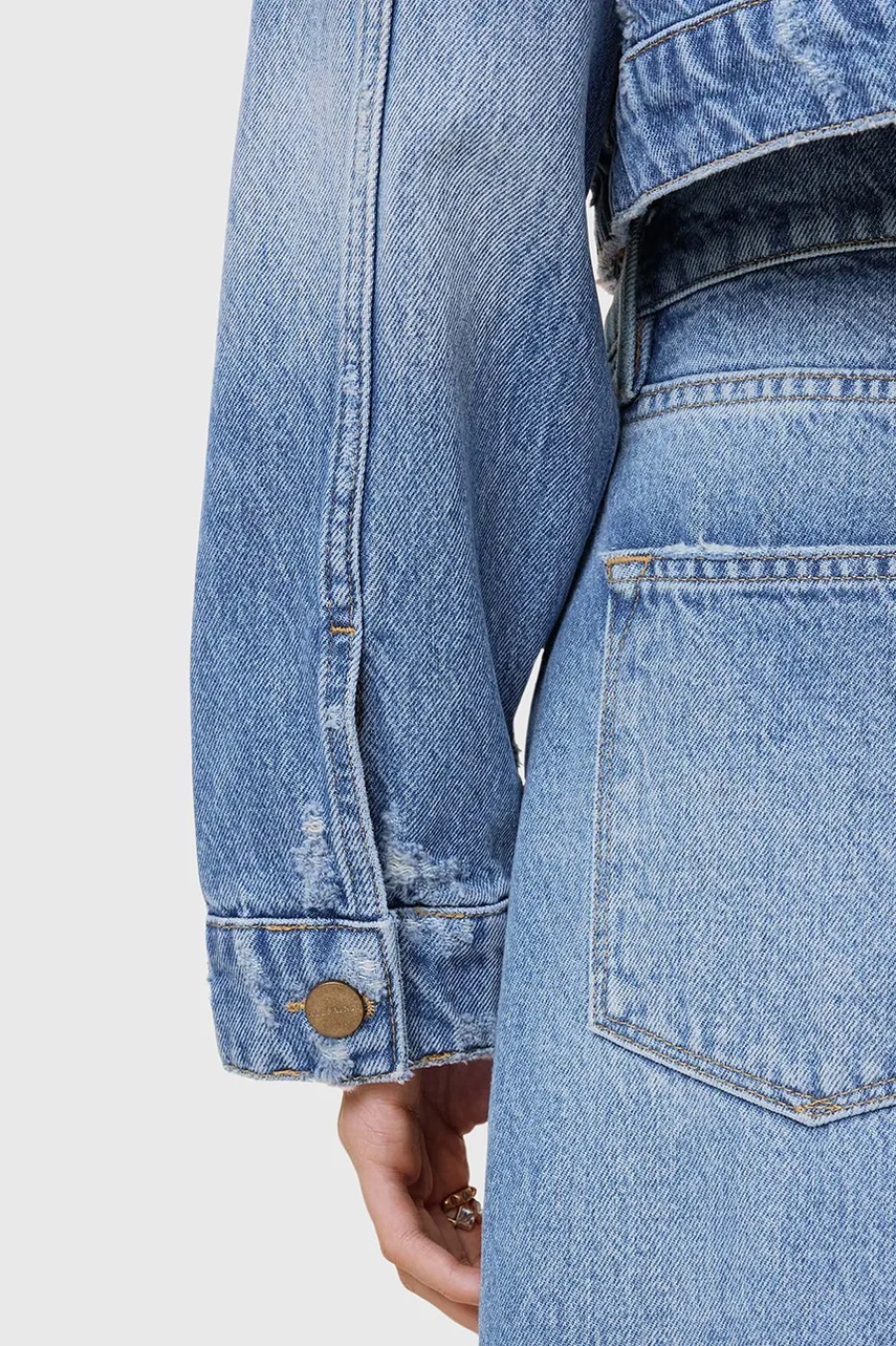 Τζιν μπουφάν AllSaints AKI CROSSOVER φωτογραφία