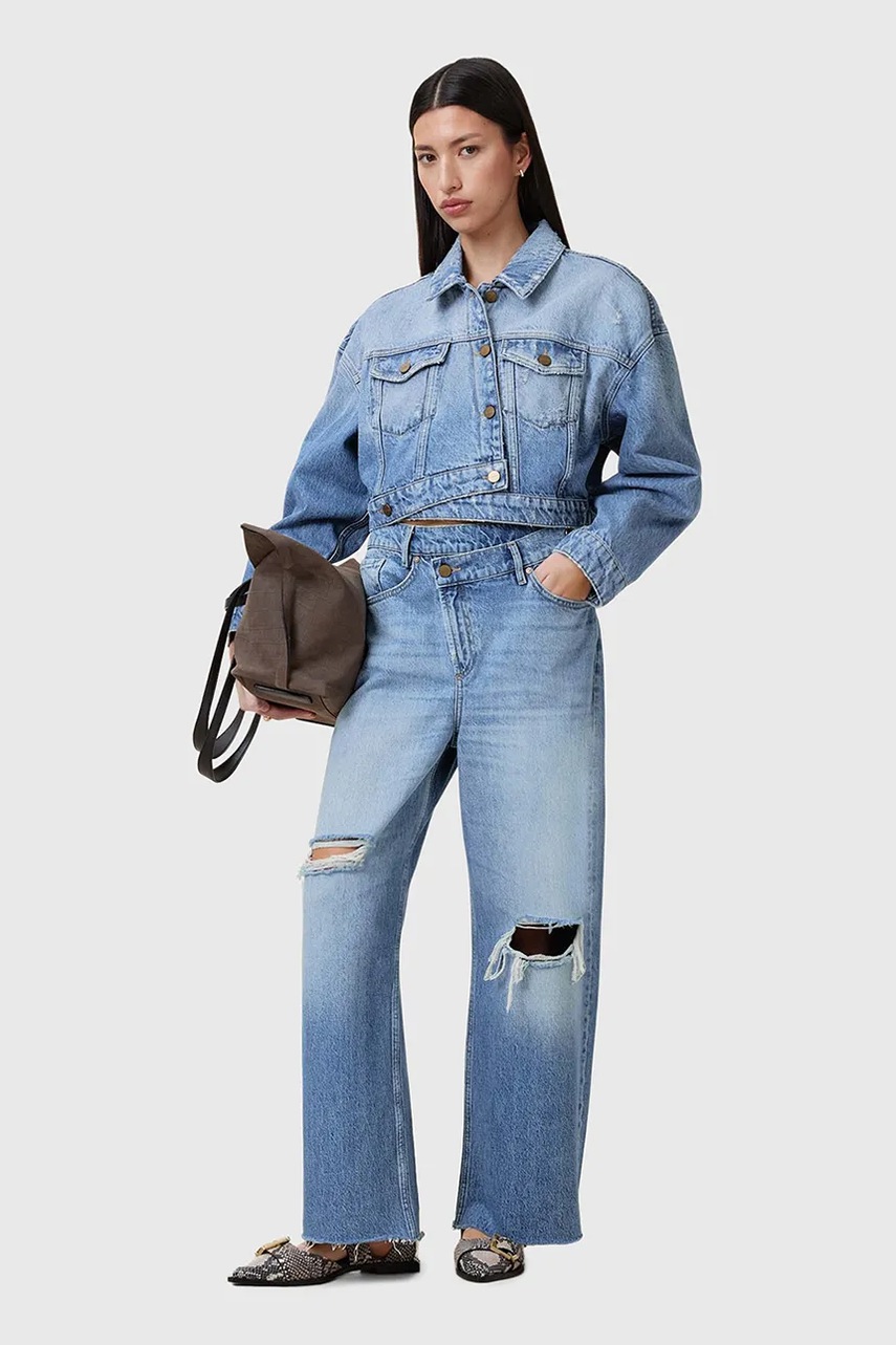 Τζιν μπουφάν AllSaints AKI CROSSOVER φωτογραφία