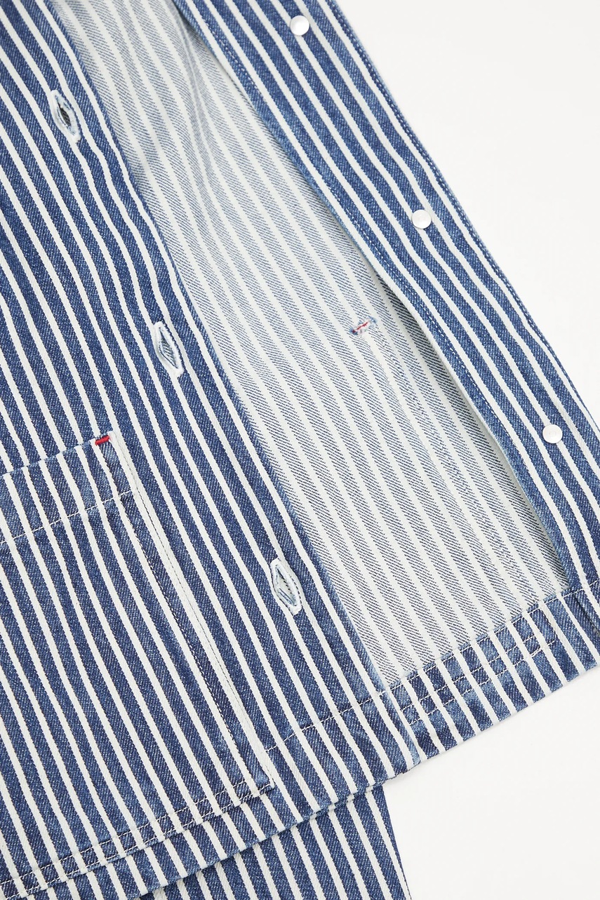 Τζιν μπουφάν A.P.C. Veste Frida χρώμα: ναυτικό μπλε, COHHG.F32006 φωτογραφία