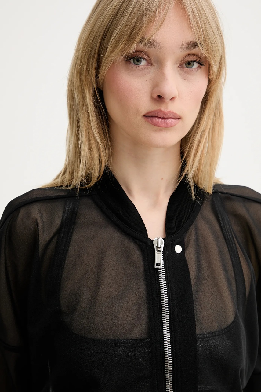 Μπουφάν Rick Owens Lilies χρώμα: μαύρο, LI01E4708OT φωτογραφία