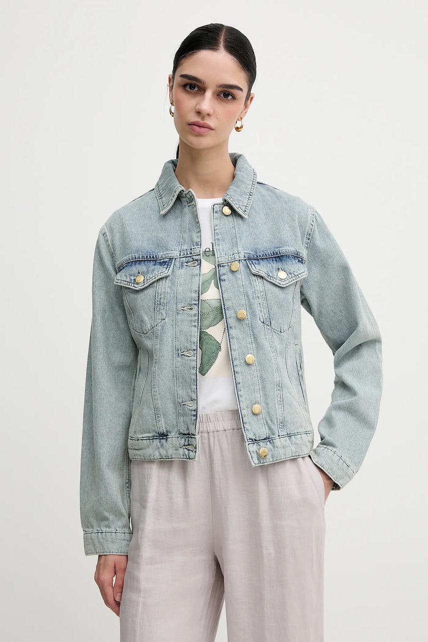 Sisley geacă din denim de tranzitie, 2TFHLN05O