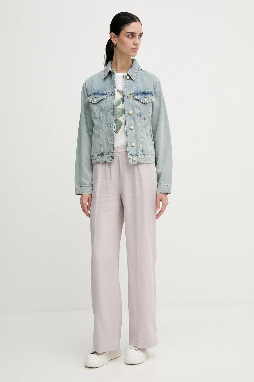 Джинсовая куртка Sisley переходная 2TFHLN05O