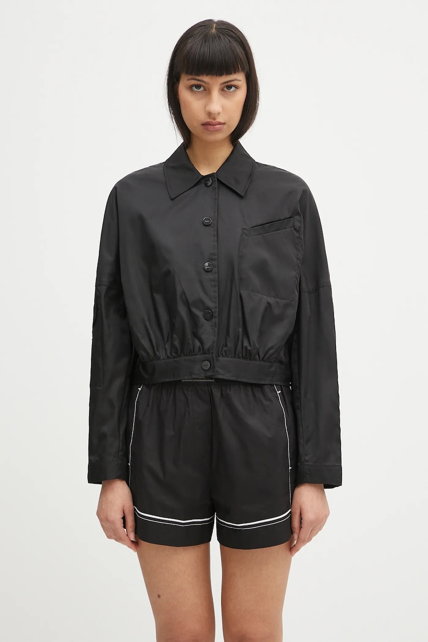 GANNI kurtka Duchesse Nylon Short