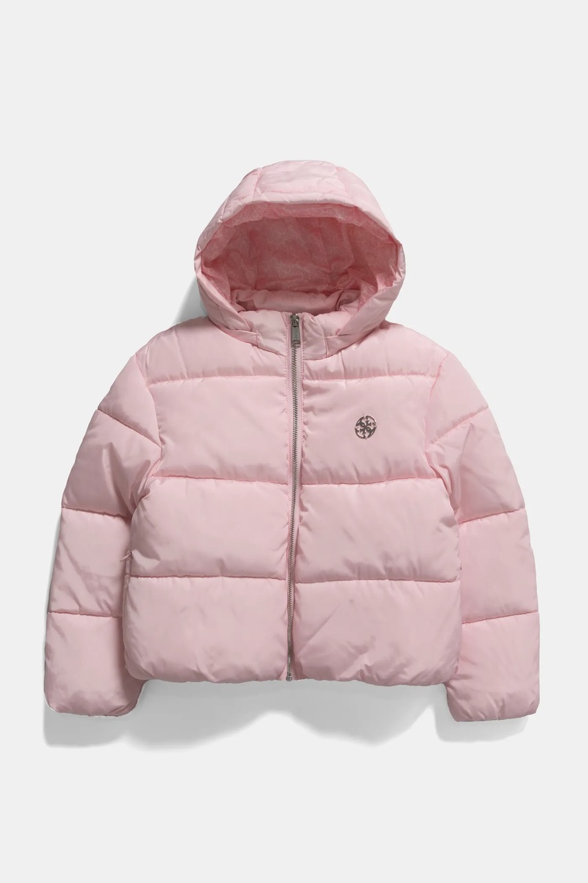 Levně Dětská bunda Guess růžová barva, J5RL05 WB240