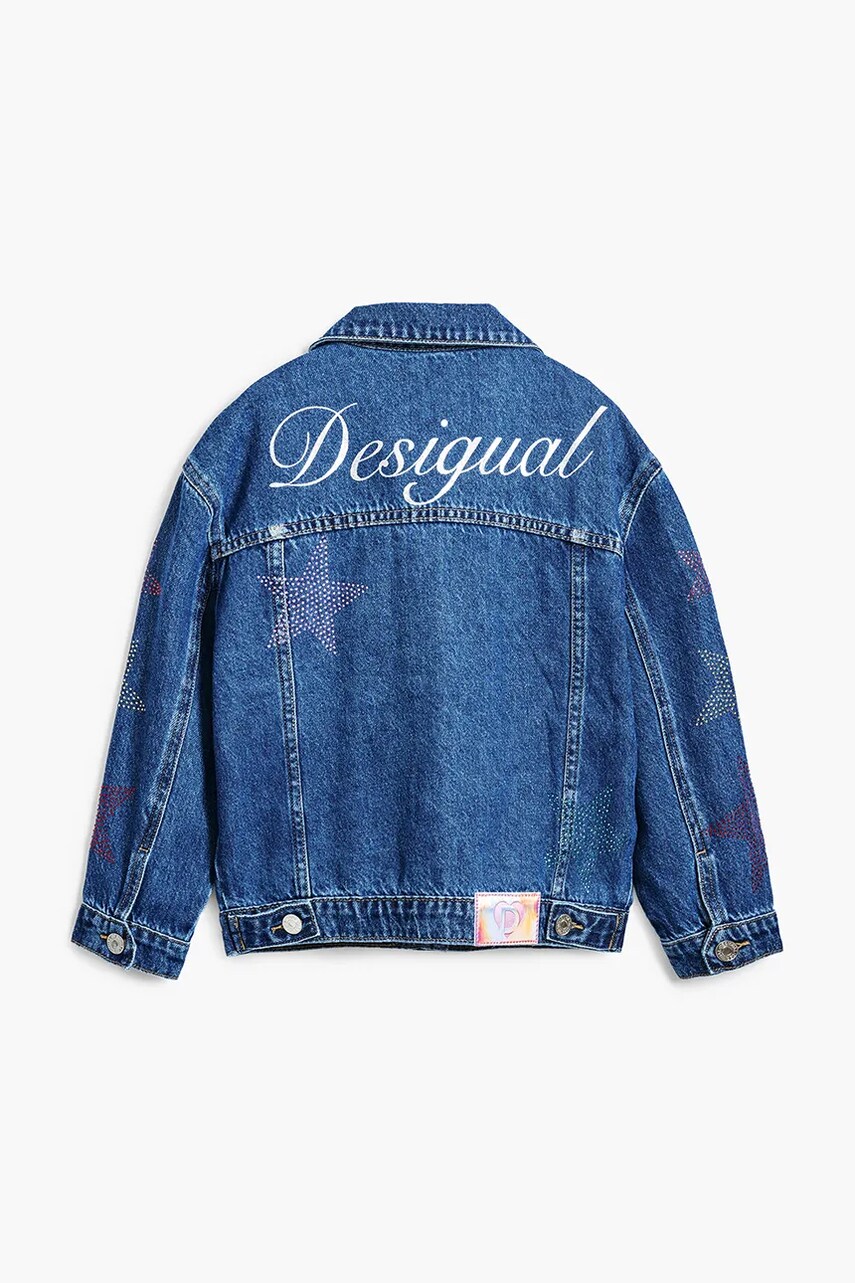 Desigual gyerek farmerkabát sötétkék, 25SGED02 termék 2. képe