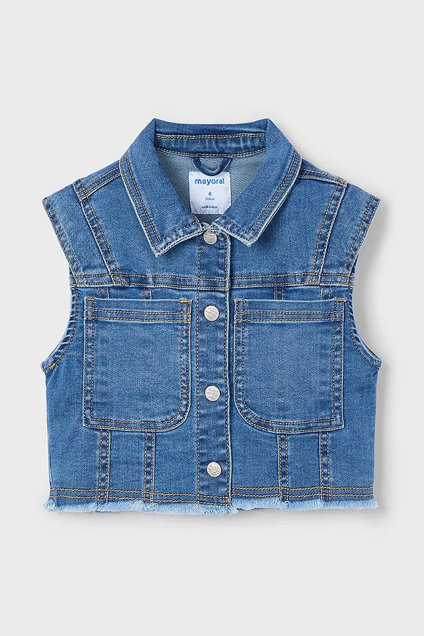 Mayoral vestă denim pentru copii 3364