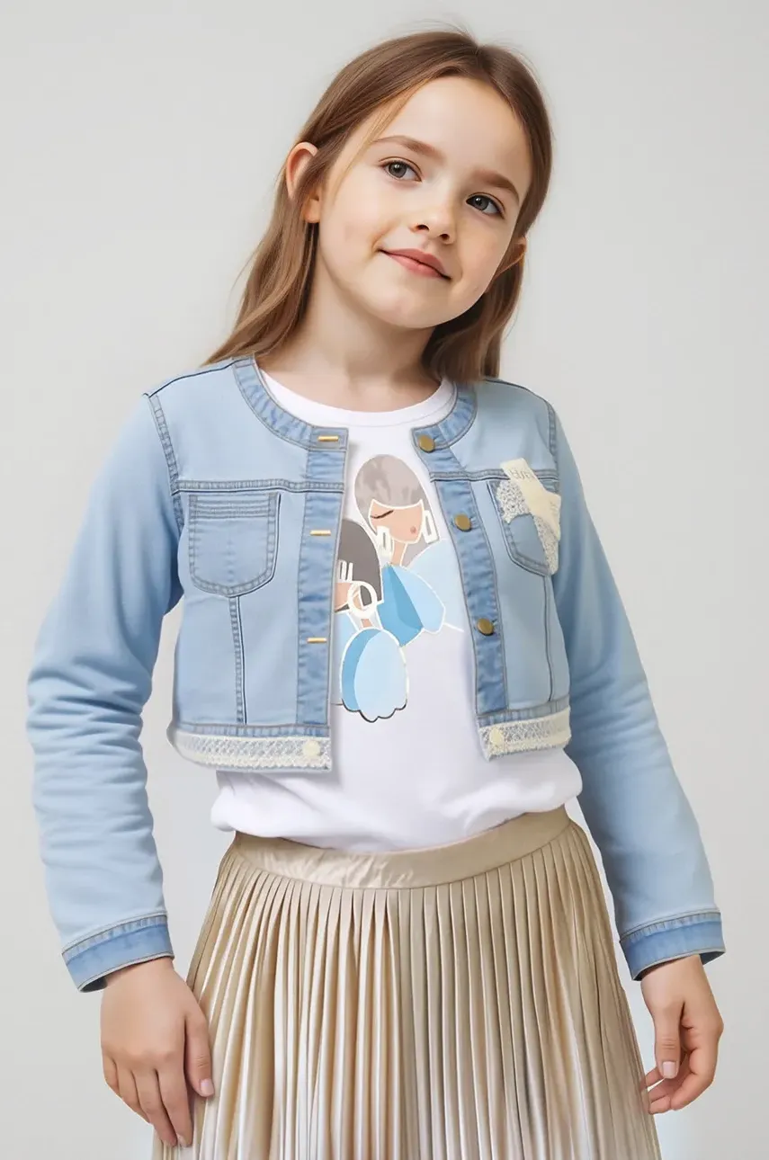 Dětská riflová bunda Mayoral modrá barva, 3406