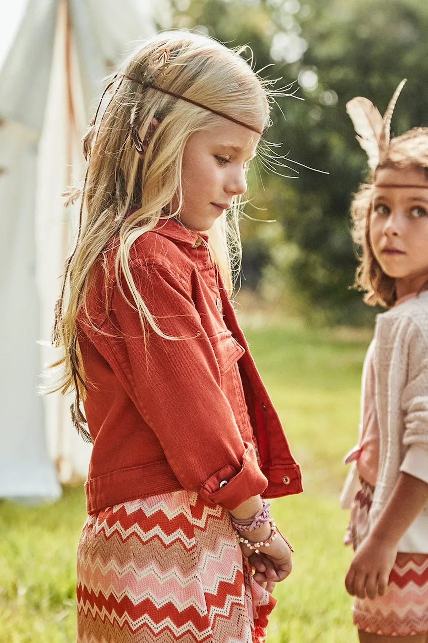 Mayoral geacă de bumbac pentru copii culoarea portocaliu, 3407