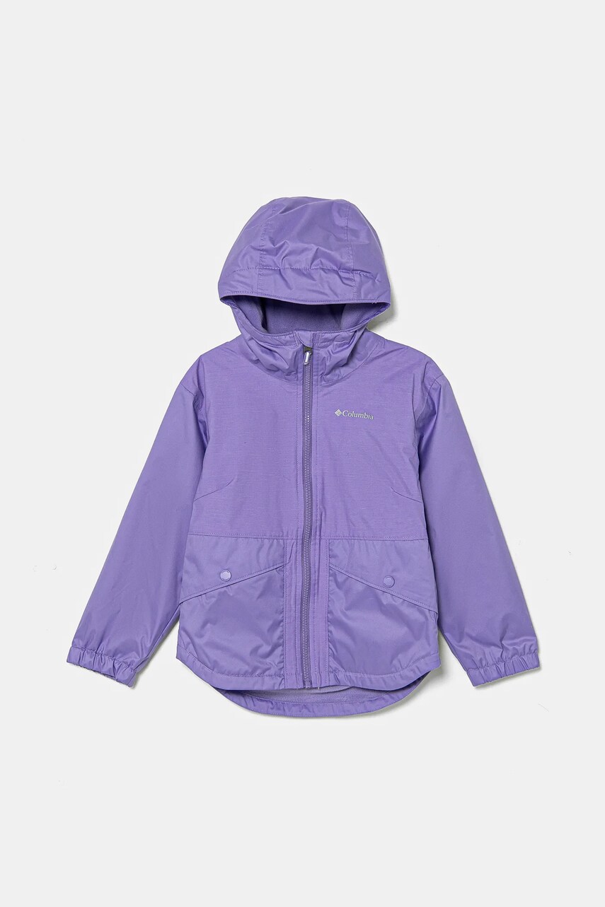Columbia geaca Rainy Trails culoarea violet, 2090111