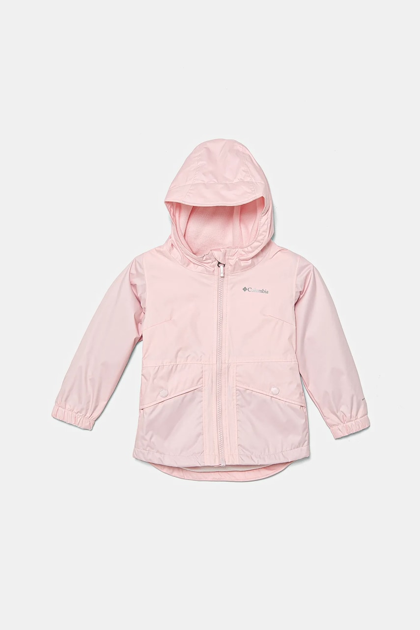 Columbia geaca copii Rainy Trails culoarea roz, 2090112 Columbia geaca copii Rainy Trails culoarea roz, 2090112