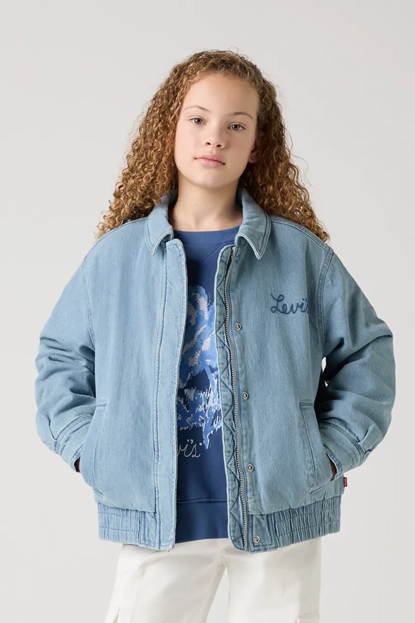 Levi\'s geacă de blugi pentru copii RETRO DENIM TRUCKER 4EM275