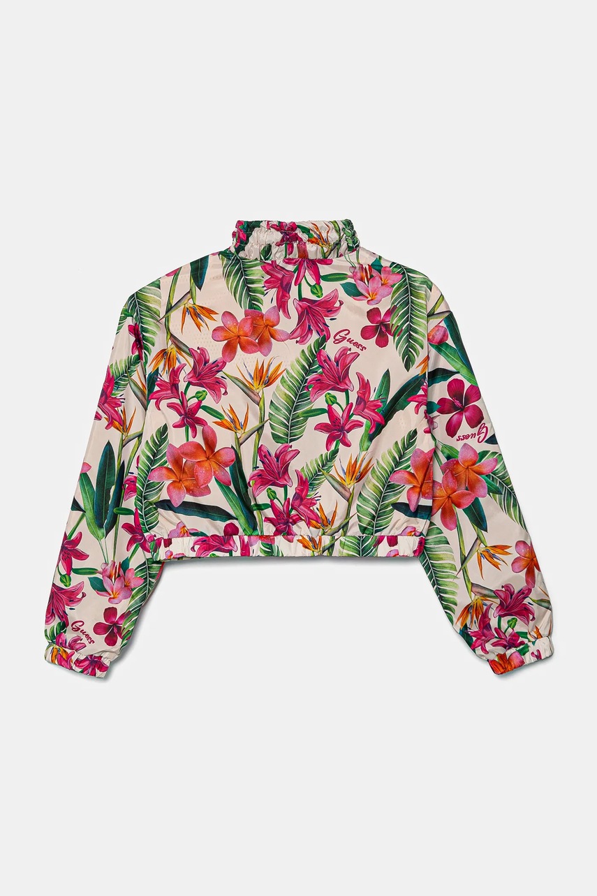 Детская куртка Guess цвет розовый J5GL02 WCFM0