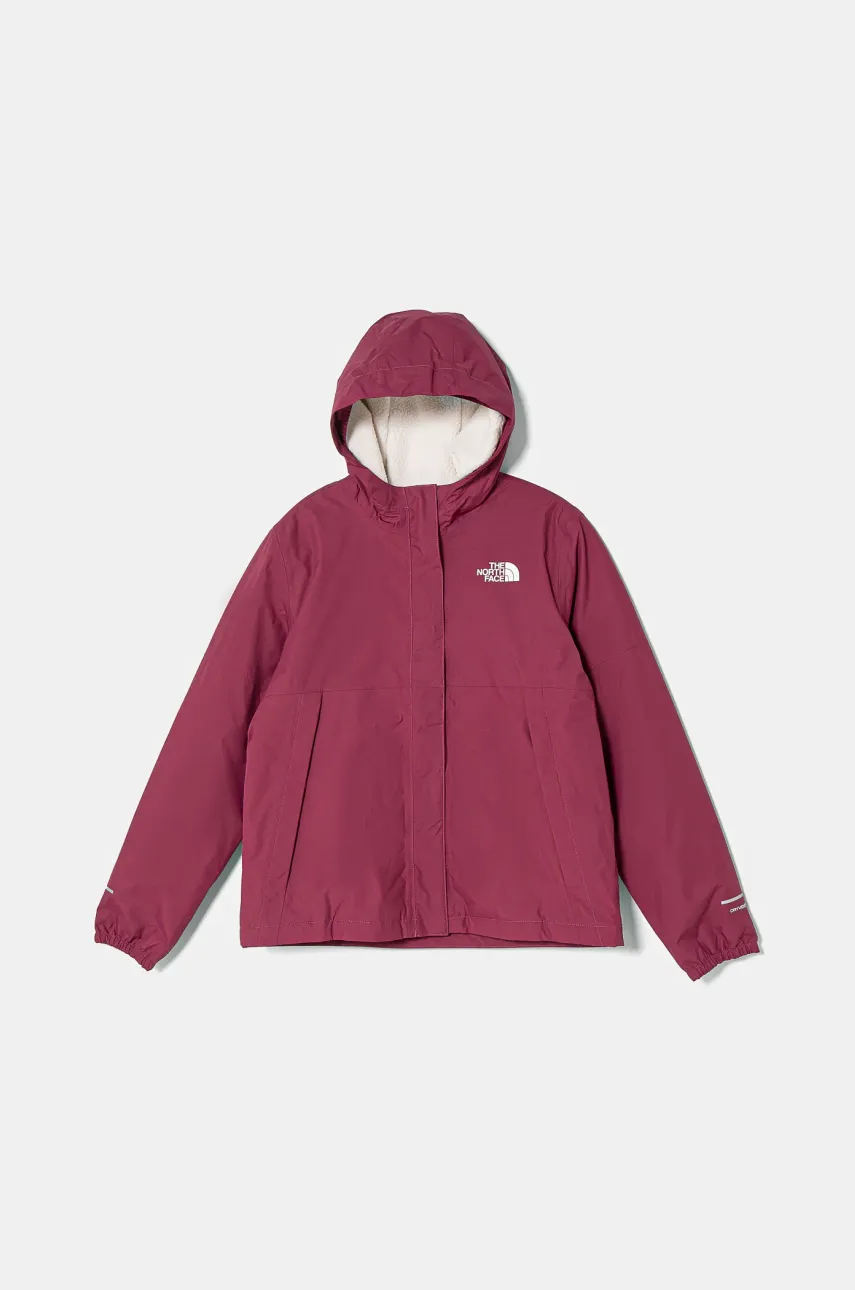 Dětská bunda The North Face WARM ANTORA RAIN JACKET fialová barva, NF0A873R6EO1