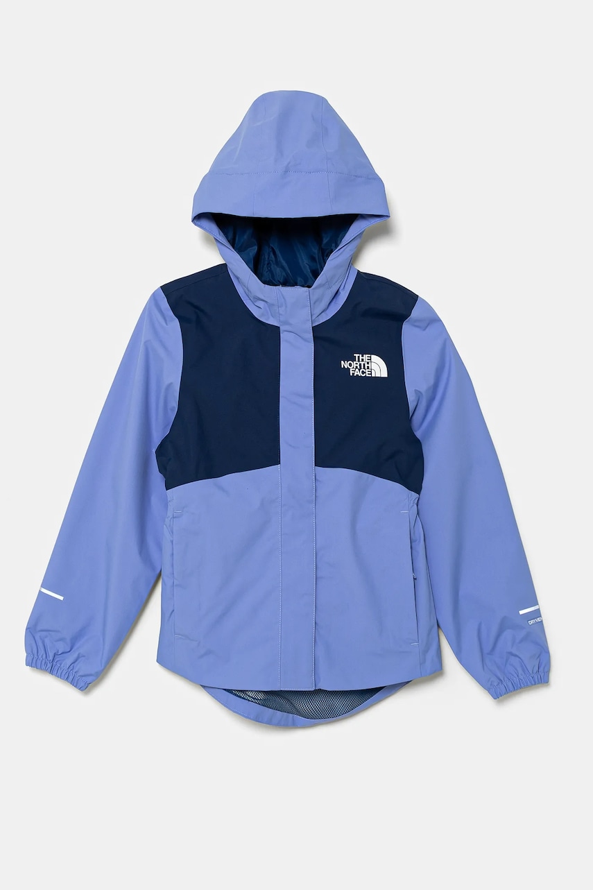 The North Face geaca copii ANTORA RAIN JACKET culoarea violet, NF0A8A490YI1