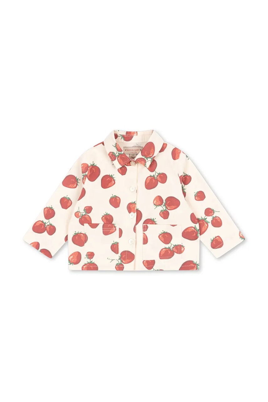 Детская хлопковая куртка Konges Sløjd FEN SHIRT JACKET GOTS цвет бежевый KS102278 Детская хлопковая куртка Konges Sløjd FEN SHIRT JACKET GOTS цвет бежевый KS102278