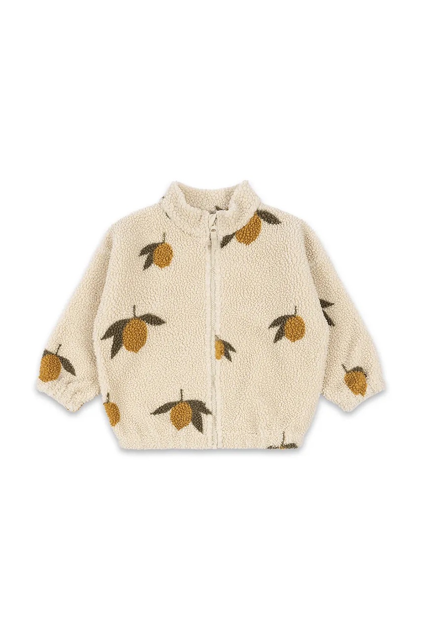 Детская куртка-бомбер Konges Sløjd JODY TEDDY JACKET GRS цвет бежевый KS102308 Детская куртка-бомбер Konges Sløjd JODY TEDDY JACKET GRS цвет бежевый KS102308