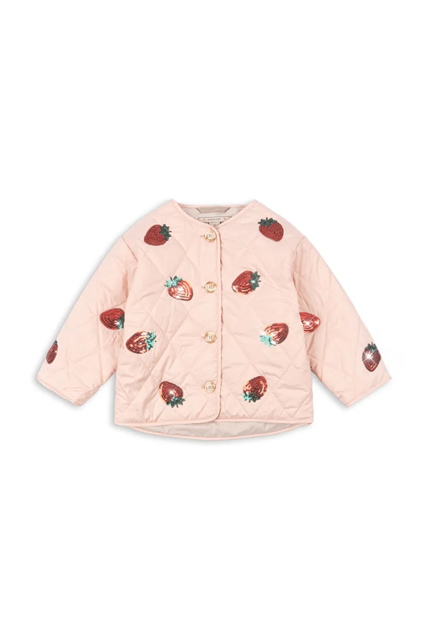 Konges Sløjd geaca copii FLORA JACKET culoarea roz, KS102812 Konges Sløjd geaca copii FLORA JACKET culoarea roz, KS102812