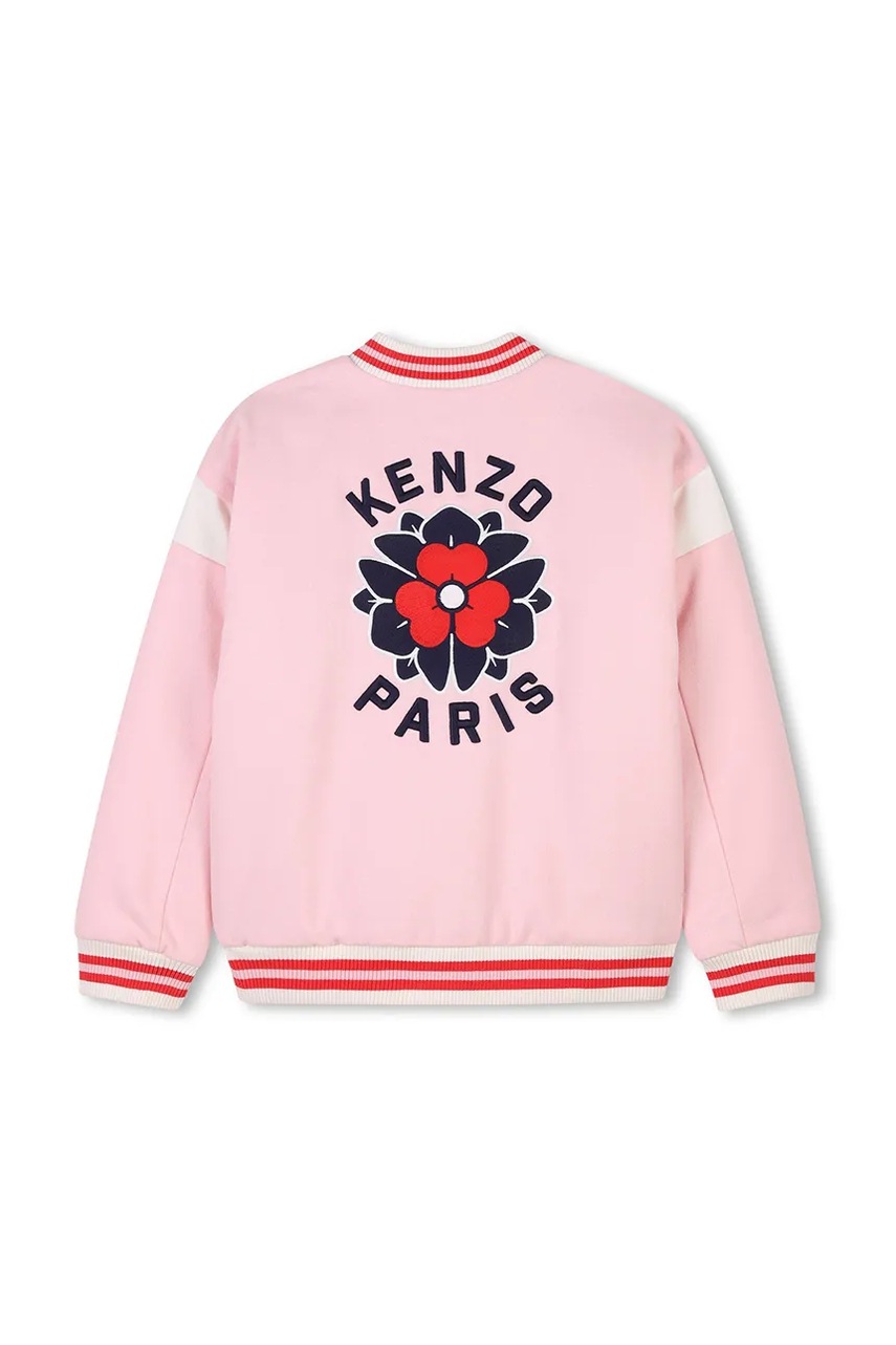 Детская куртка-бомбер Kenzo Kids цвет оранжевый K60984 Детская куртка-бомбер Kenzo Kids цвет оранжевый K60984