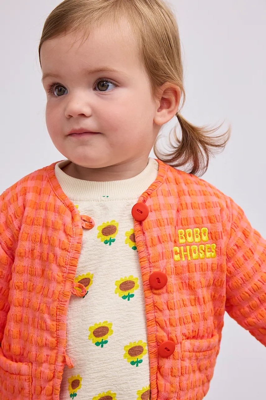 Bobo Choses geaca bebe culoarea portocaliu, 125AB093 Bobo Choses geaca bebe culoarea portocaliu, 125AB093