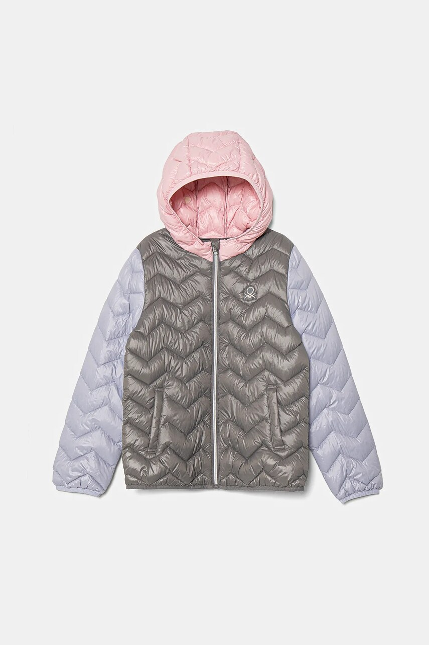 United Colors of Benetton geaca copii culoarea gri, 21INCN04U