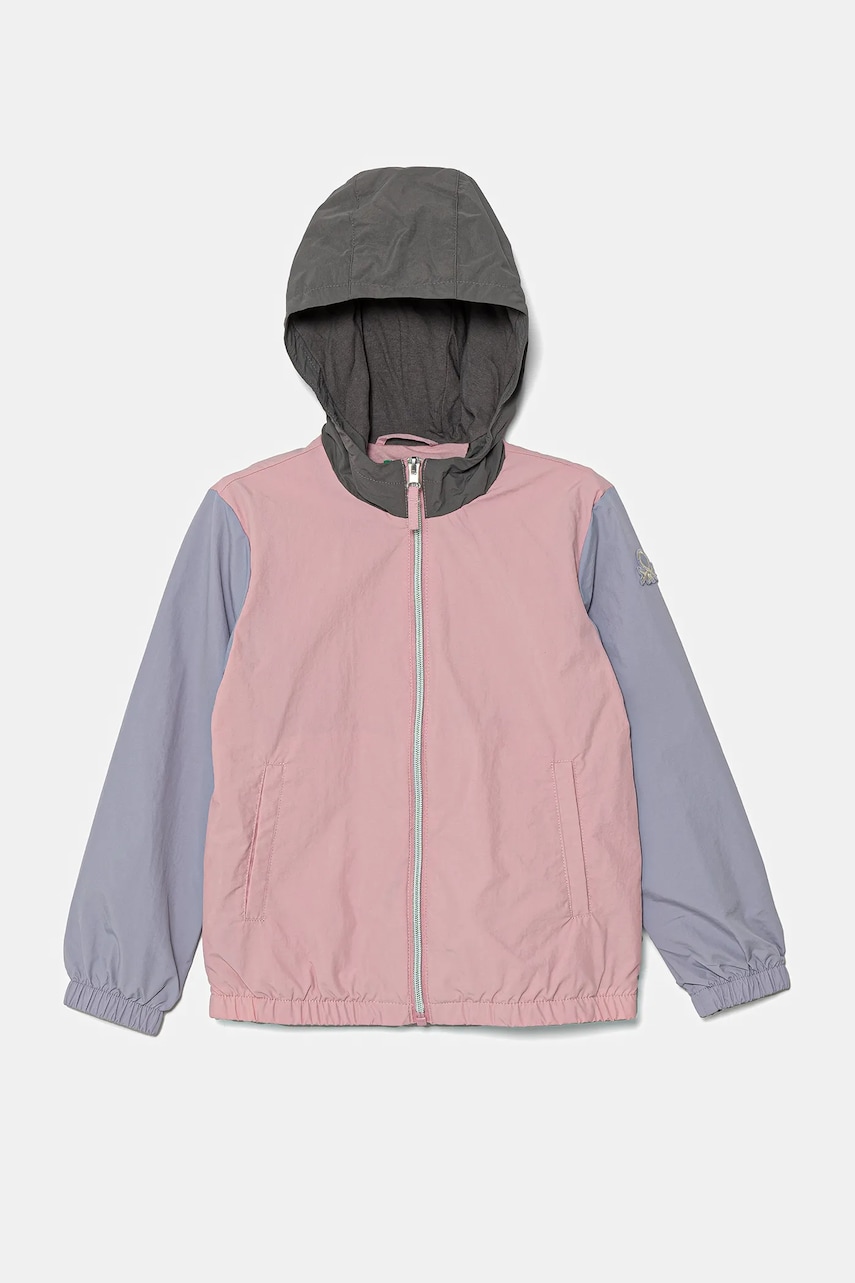 United Colors of Benetton geaca copii culoarea roz, 2IGGCN05Y