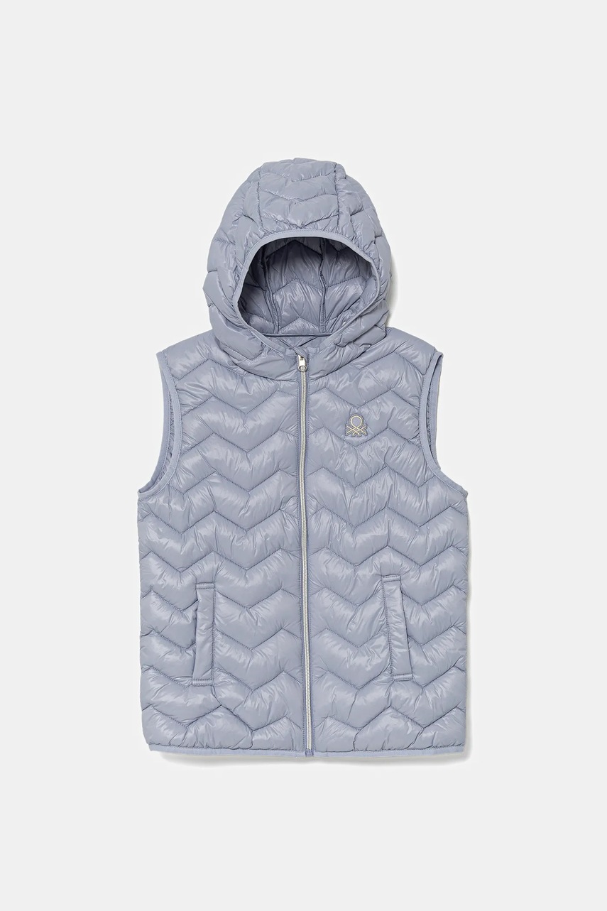 United Colors of Benetton vestă copii culoarea violet, 21INCJ00Q