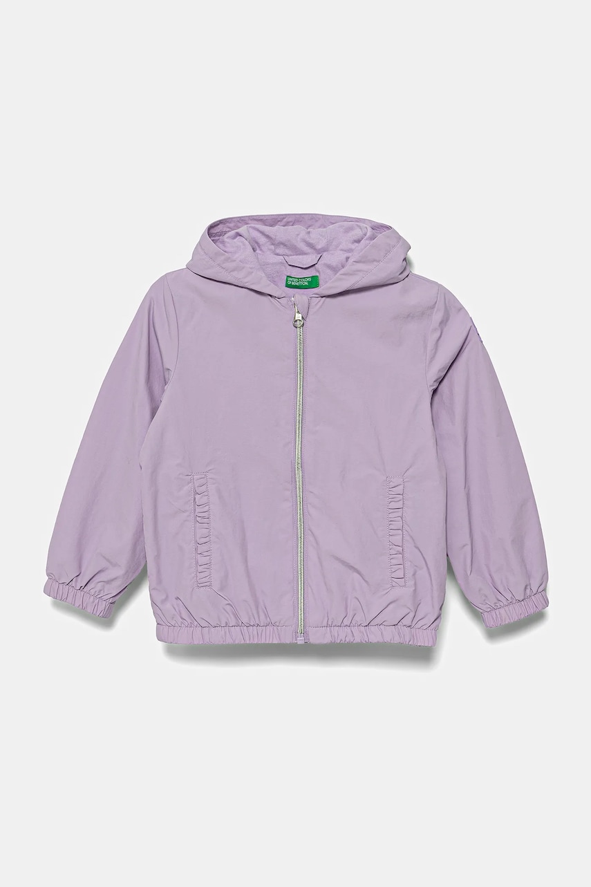United Colors of Benetton geaca copii culoarea violet, 2IGGGN03L