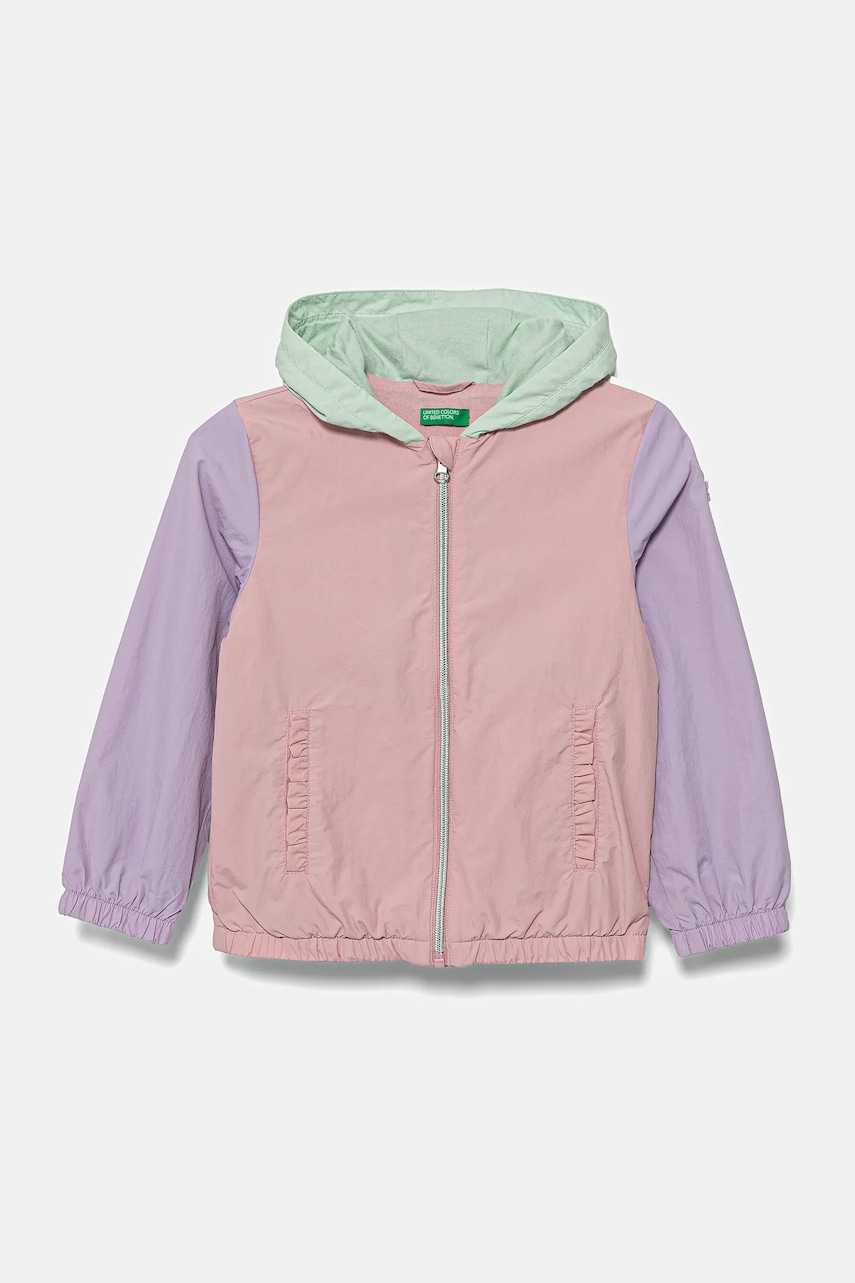 United Colors of Benetton geaca copii culoarea roz, 2IGGGN03L