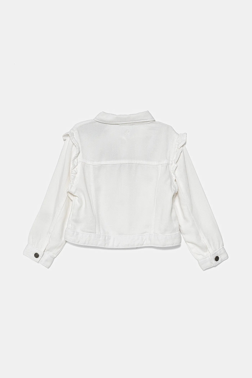 Детская куртка United Colors of Benetton цвет белый 21AQGN03Q Детская куртка United Colors of Benetton цвет белый 21AQGN03Q