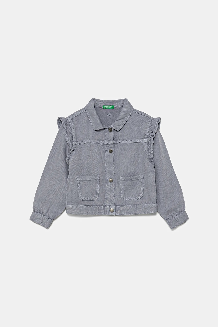 United Colors of Benetton geaca copii culoarea violet, 21AQGN03Q