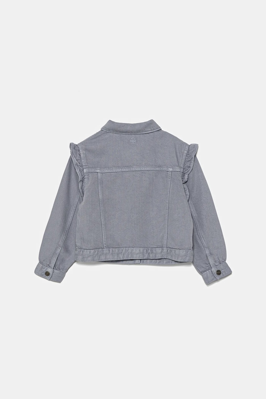 Детская куртка United Colors of Benetton цвет фиолетовый 21AQGN03Q Детская куртка United Colors of Benetton цвет фиолетовый 21AQGN03Q