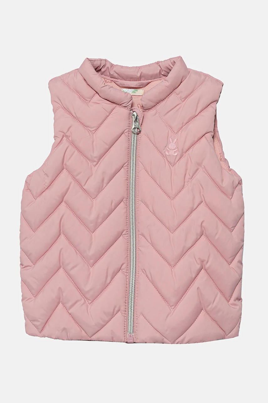 United Colors of Benetton vestă pentru bebeluși culoarea roz, 2WU0AJ005