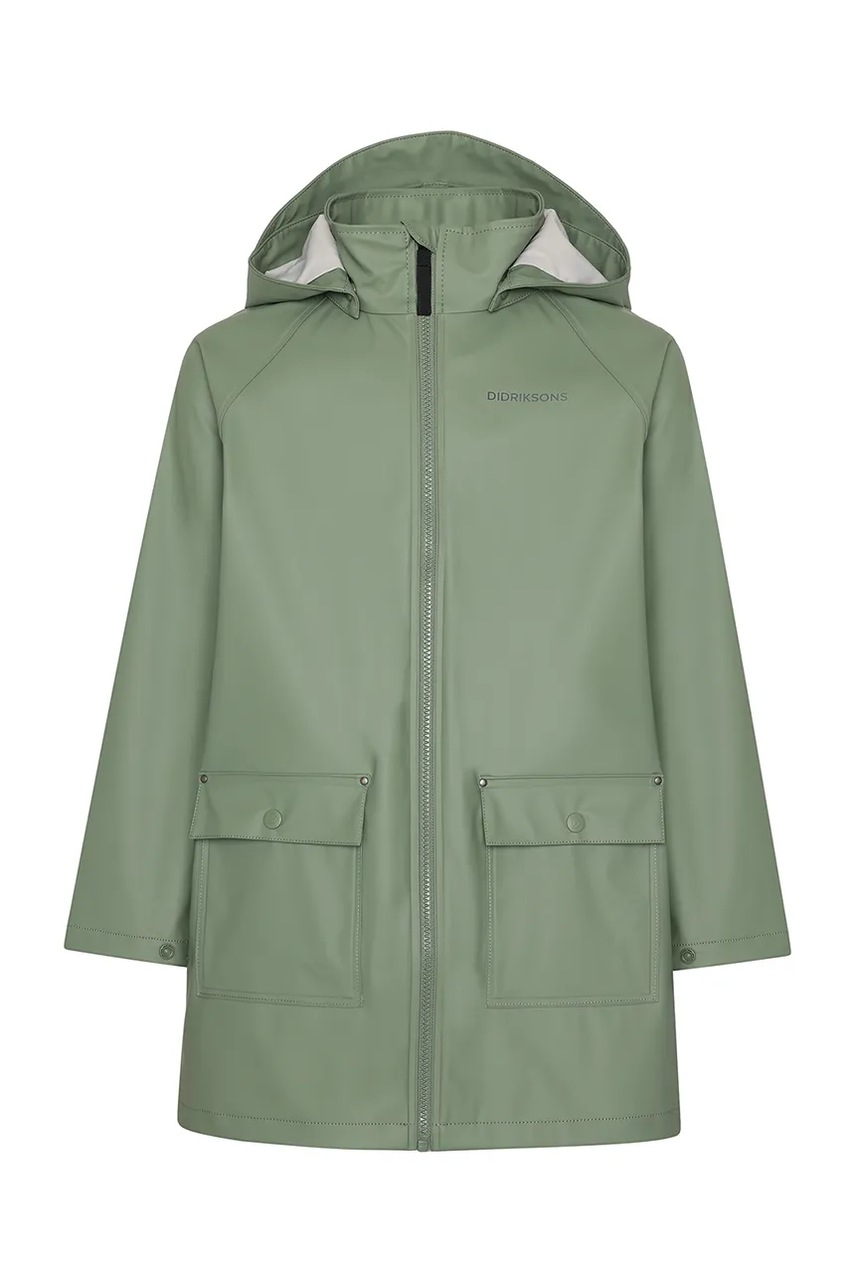 Детский дождевик Didriksons GIGA KIDS JKT цвет зелёный 505690 Детский дождевик Didriksons GIGA KIDS JKT цвет зелёный 505690