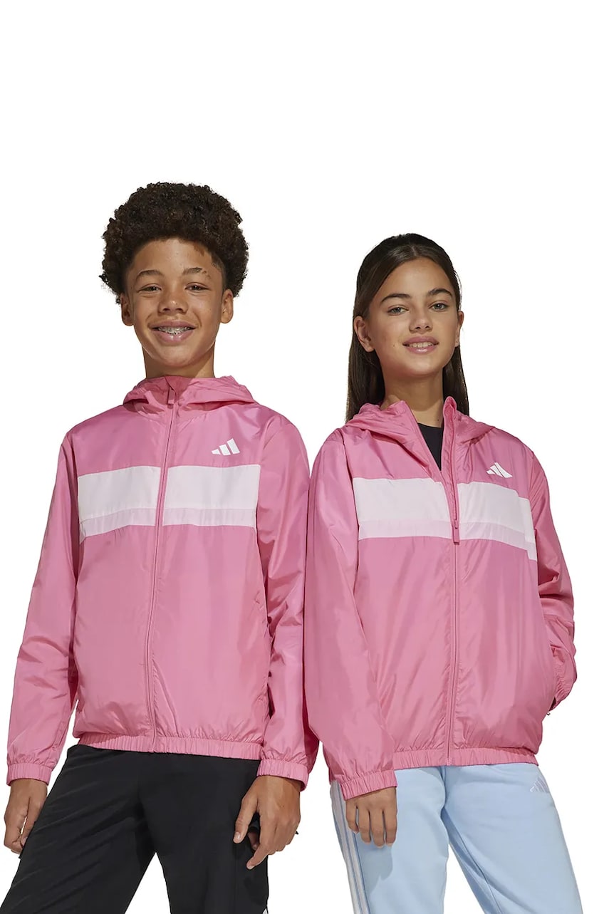 adidas geaca copii culoarea roz, JD0025 adidas geaca copii culoarea roz, JD0025