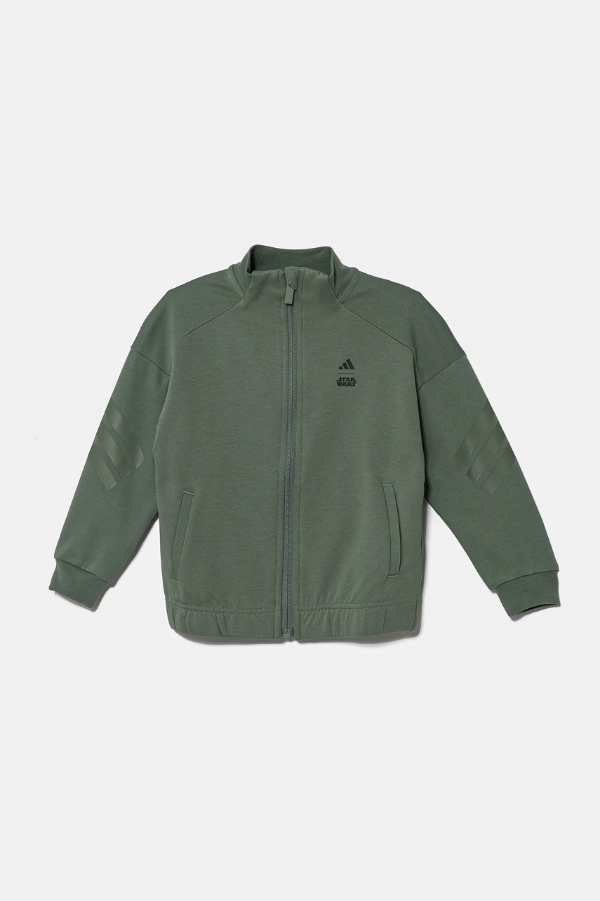 Детская кофта adidas цвет зелёный с принтом JF3653