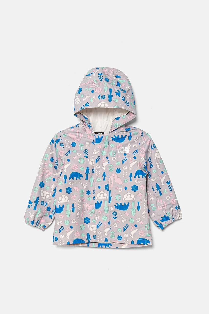 The North Face geaca de ploaie copii BABY ANTORA RAIN JACKET culoarea gri, NF0A7ZZS5VJ1 The North Face geaca de ploaie copii BABY ANTORA RAIN JACKET culoarea gri, NF0A7ZZS5VJ1