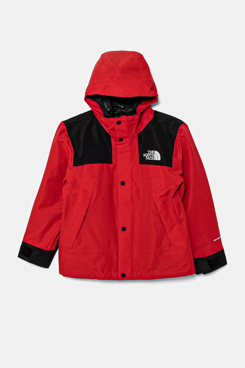 The North Face geaca copii TEEN DRYVENT MONO MOUNTAIN JACKET culoarea rosu, NF0A8BND6821 The North Face geaca copii TEEN DRYVENT MONO MOUNTAIN JACKET culoarea rosu, NF0A8BND6821