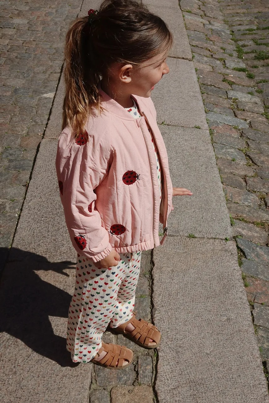 Konges Sløjd geacă bomber pentru copii JUNO BOMBER JACKET culoarea roz, KS102313 Konges Sløjd geacă bomber pentru copii JUNO BOMBER JACKET culoarea roz, KS102313