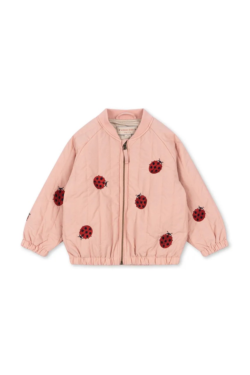 Детская куртка-бомбер Konges Sløjd JUNO BOMBER JACKET цвет розовый KS102313