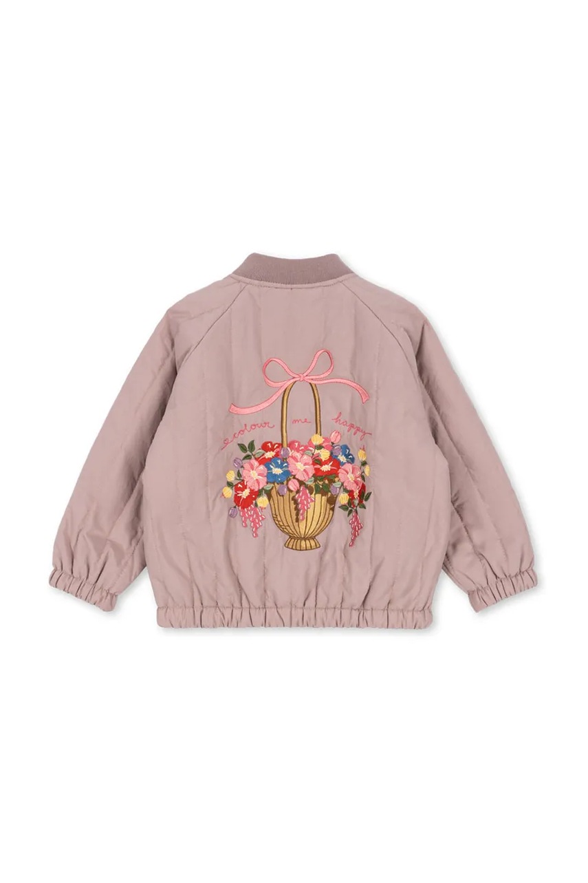 Детская куртка-бомбер Konges Sløjd JUNO BOMBER JACKET цвет розовый KS102313