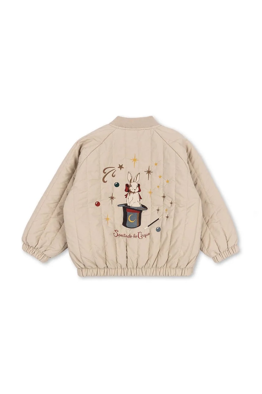 Konges Sløjd geacă bomber pentru copii JUNO BOMBER JACKET culoarea bej, KS102313 Konges Sløjd geacă bomber pentru copii JUNO BOMBER JACKET culoarea bej, KS102313