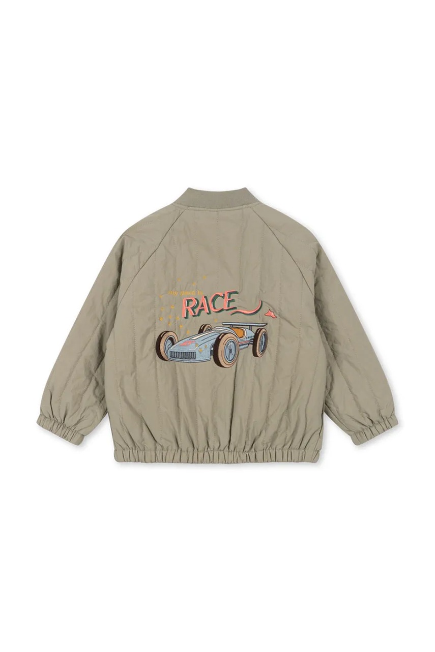 Детская куртка-бомбер Konges Sløjd JUNO BOMBER JACKET цвет зелёный KS102313