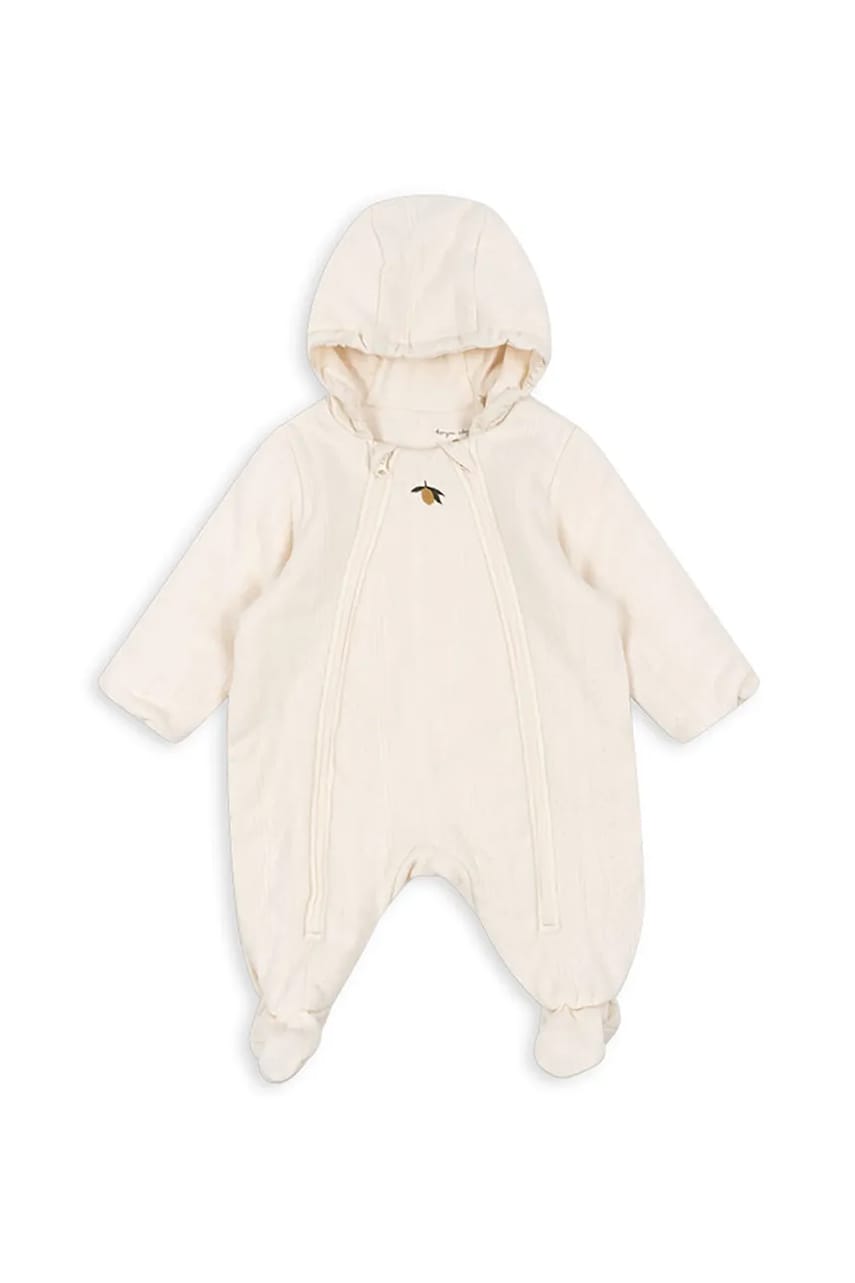 Konges Sløjd combinezon bebe MINNA PADDED ONESIE culoarea bej, KS102753